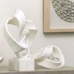 Intertwined Object On Stand - Off White -Best Decoration Shop aee57270c9d663f271d3a52bdc46d346ab746fc8 full