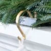 Acrylic Stocking Holder - Brass Hook -Best Decoration Shop ashbr 1 1