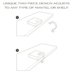 Acrylic Stocking Holder - Brass Hook -Best Decoration Shop ashbr 1 5