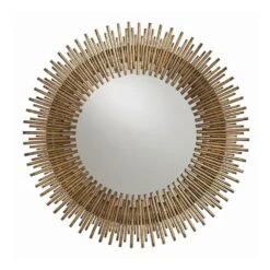 Prescott Round Mirror - Gold