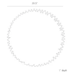 Prescott Round Mirror - Gold -Best Decoration Shop atr 2134 3