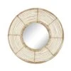 Beehive Round Mirror - Natural
