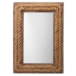 Rectangle Jute Mirror