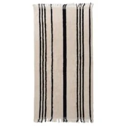 Beach Towel - Vintage Black Stripe