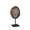 Agate Sculpture - Bronze Edge - Iron Base -Best Decoration Shop br94178 1
