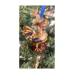 Pair Of Roosters - Christmas Ornament