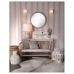 Audrey Beaded Mirror - White -Best Decoration Shop ca44df16f0bb9320facbe5da4cc8c28e42d27514 full