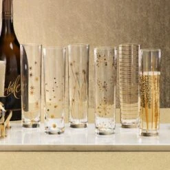 Centuri Golden Decal Champagne Glasses -Best Decoration Shop ch 3575 4 1024x