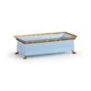 French Tole Planter - Blue -Best Decoration Shop ch 384013