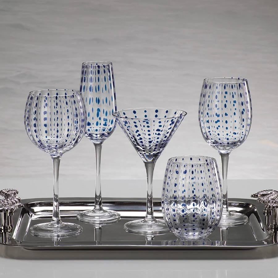 8.5-Inch Tall Mavi Wine Goblets 4 8.5-Inch Tall Mavi Wine Goblets - Image 2