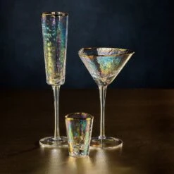 Kampari Triangular Martini Glasses - Gold Rim -Best Decoration Shop ch 5613 1c01909a 36df 4cd4 bb4c 554f4a74d20d 1024x