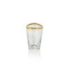 Kampari Triangular Shot Glasses - Gold Rim -Best Decoration Shop ch 5615s 1024x