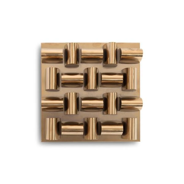 Arete Wall Tile - Brass 3 Arete Wall Tile - Brass
