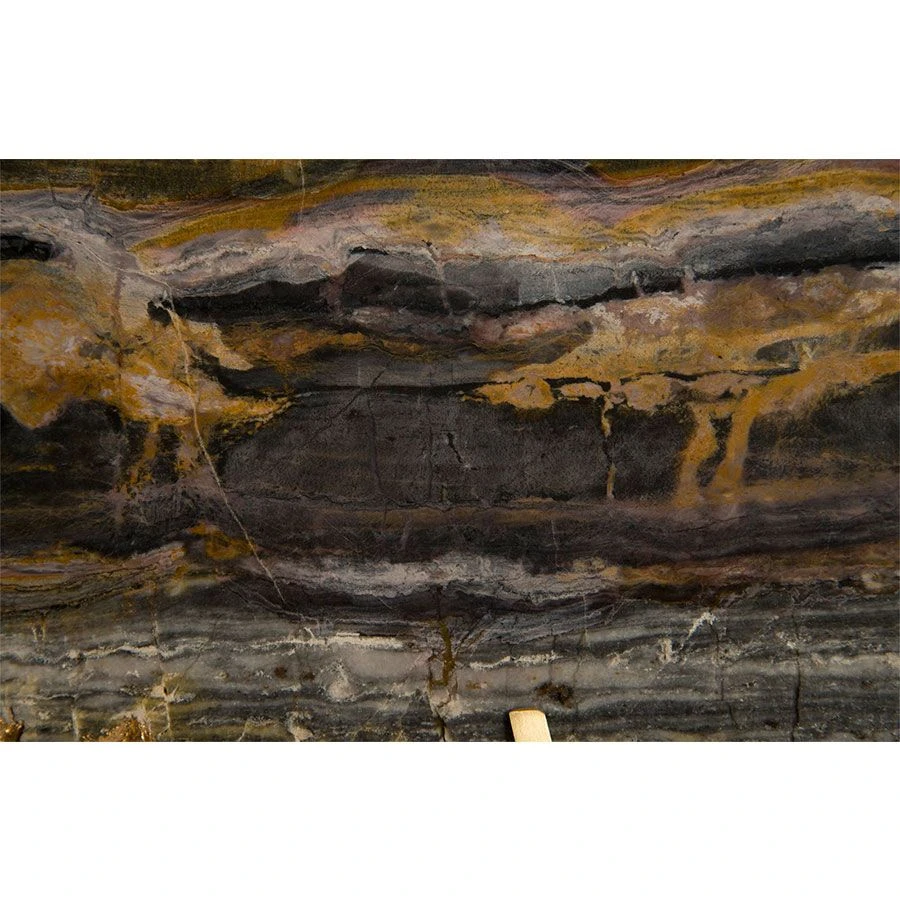 Gem Wall Slice - Brass Setting - Earth Marble 4 Gem Wall Slice - Brass Setting - Earth Marble - Image 2