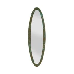 Elliptical Oval Mirror - Lichen - Small
