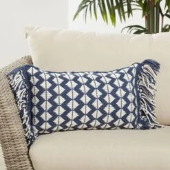Perdita Geometric Pillow - Dark Blue -Best Decoration Shop che03 3