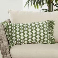 Perdita Geometric Pillow - Green -Best Decoration Shop che04 3