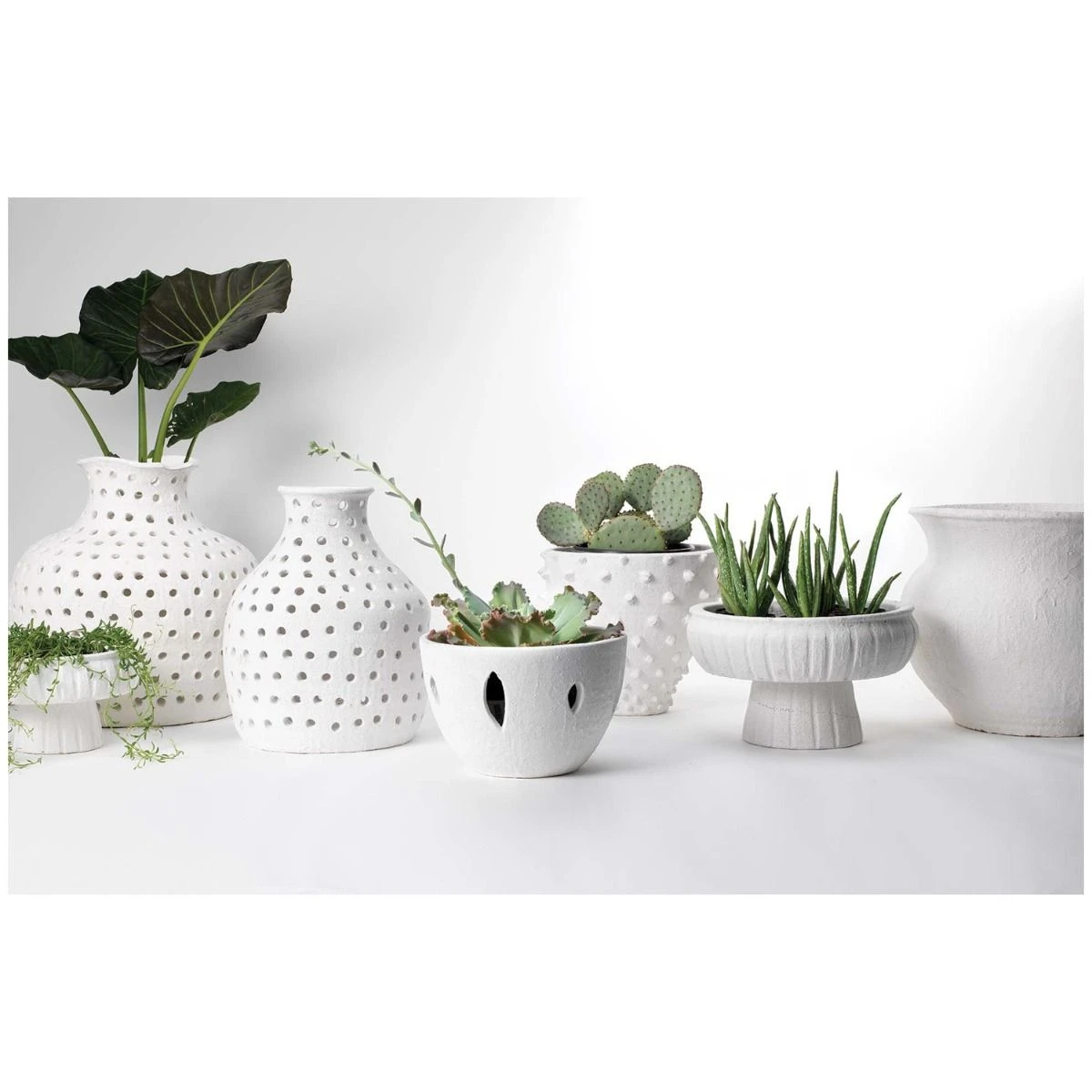 Small Porous Vase - Matte White 7 Small Porous Vase - Matte White - Image 5