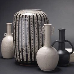 Barnaby Vase - Beige & Black -Best Decoration Shop d083461c11203f5c2791bd2b8b1d559b8cc50c4c full