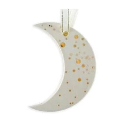 Cosmos White Moon Ornament