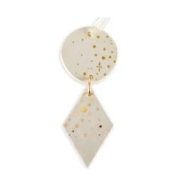 Cosmos White Linked Ornament