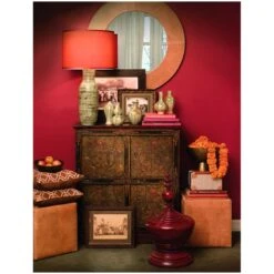 Round Cross Stitch Mirror - Buff Leather -Best Decoration Shop e4bebed12aa27798fa6fa1e2e77cf34d829b40e8 full