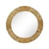 Folha Round Mirror - Natural