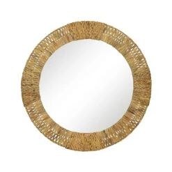 Folha Round Mirror - Natural