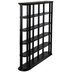 Noir Foster Bookcase - Black Steel -Best Decoration Shop gbcs216mtb 3 lg