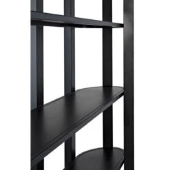 Noir Foster Bookcase - Black Steel -Best Decoration Shop gbcs216mtb 7 lg