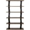 Noir Mood Bookcase - Ebony And Dark Walnut -Best Decoration Shop gbcs217dw lg