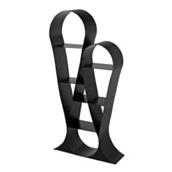 Noir Zaha Bookcase - Black Metal -Best Decoration Shop gbcs233mtb 15 lg