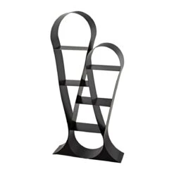 Noir Zaha Bookcase - Black Metal -Best Decoration Shop gbcs233mtb 16 lg