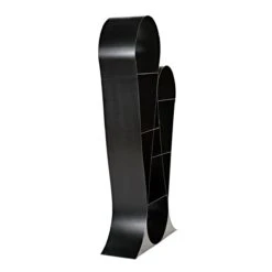 Noir Zaha Bookcase - Black Metal -Best Decoration Shop gbcs233mtb 6 lg