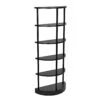 Noir Spago Bookcase - Black Metal -Best Decoration Shop gbcs234mtb lg