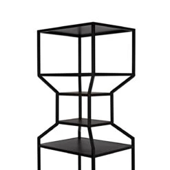 Noir Downtown A Bookcase - Black Metal -Best Decoration Shop gbcs235mtb 10 lg