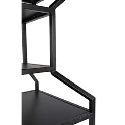 Noir Downtown A Bookcase - Black Metal -Best Decoration Shop gbcs235mtb 11 lg