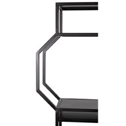 Noir Downtown B Bookcase - Black Metal 27 Noir Downtown B Bookcase - Black Metal -Best Decoration Shop gbcs236mtb 10 lg