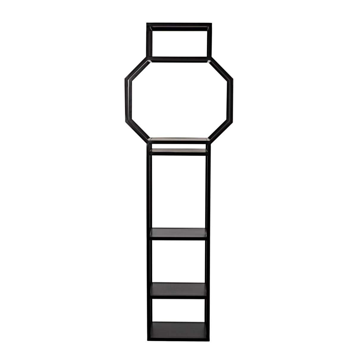 Noir Downtown B Bookcase - Black Metal 4 Noir Downtown B Bookcase - Black Metal - Image 2