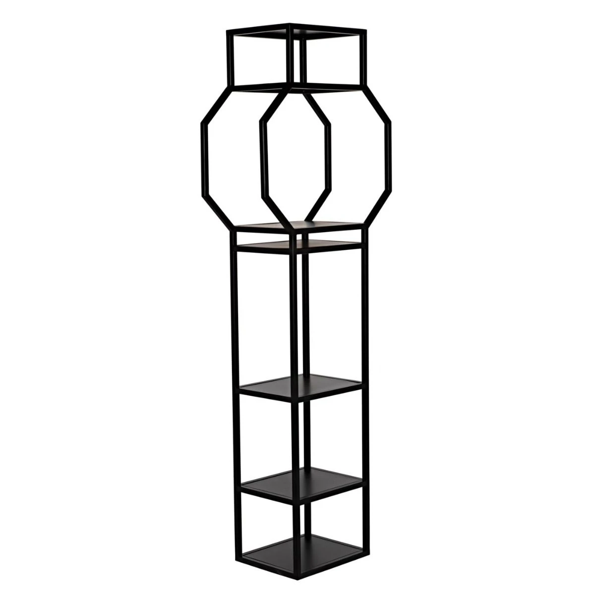 Noir Downtown B Bookcase - Black Metal 5 Noir Downtown B Bookcase - Black Metal - Image 3