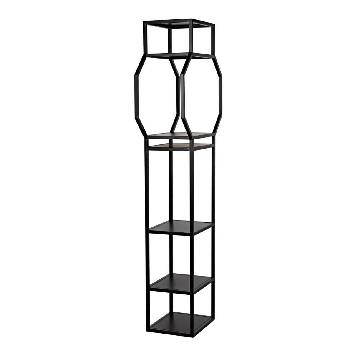 Noir Downtown B Bookcase - Black Metal 6 Noir Downtown B Bookcase - Black Metal - Image 4