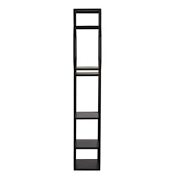 Noir Downtown B Bookcase - Black Metal 22 Noir Downtown B Bookcase - Black Metal -Best Decoration Shop gbcs236mtb 5 lg
