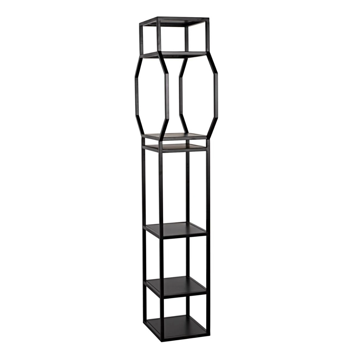 Noir Downtown B Bookcase - Black Metal 8 Noir Downtown B Bookcase - Black Metal - Image 6