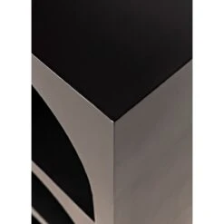 Noir Aqueduct Bookcase - A - Black Metal -Best Decoration Shop gbcs240mtb a 11 lg