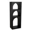 Noir Aqueduct Bookcase - A - Black Metal -Best Decoration Shop gbcs240mtb a 3 lg