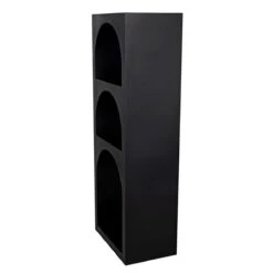 Noir Aqueduct Bookcase - A - Black Metal -Best Decoration Shop gbcs240mtb a 7 lg