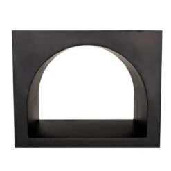 Noir Aqueduct Bookcase - A - Black Metal -Best Decoration Shop gbcs240mtb a 9 lg