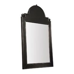 Noir Jess Mirror - Hand Rubbed Black