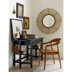 Beehive Round Mirror - Natural 11 Beehive Round Mirror - Natural -Best Decoration Shop grenada desk sideview lg 1