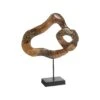 Carved Wood Swirl On Stand -Best Decoration Shop id102123